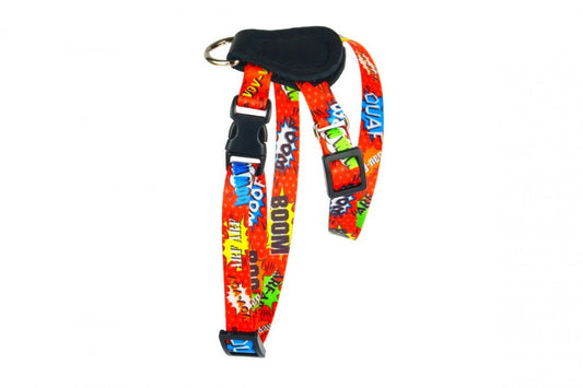 Harness With Leather – Red Graffiti