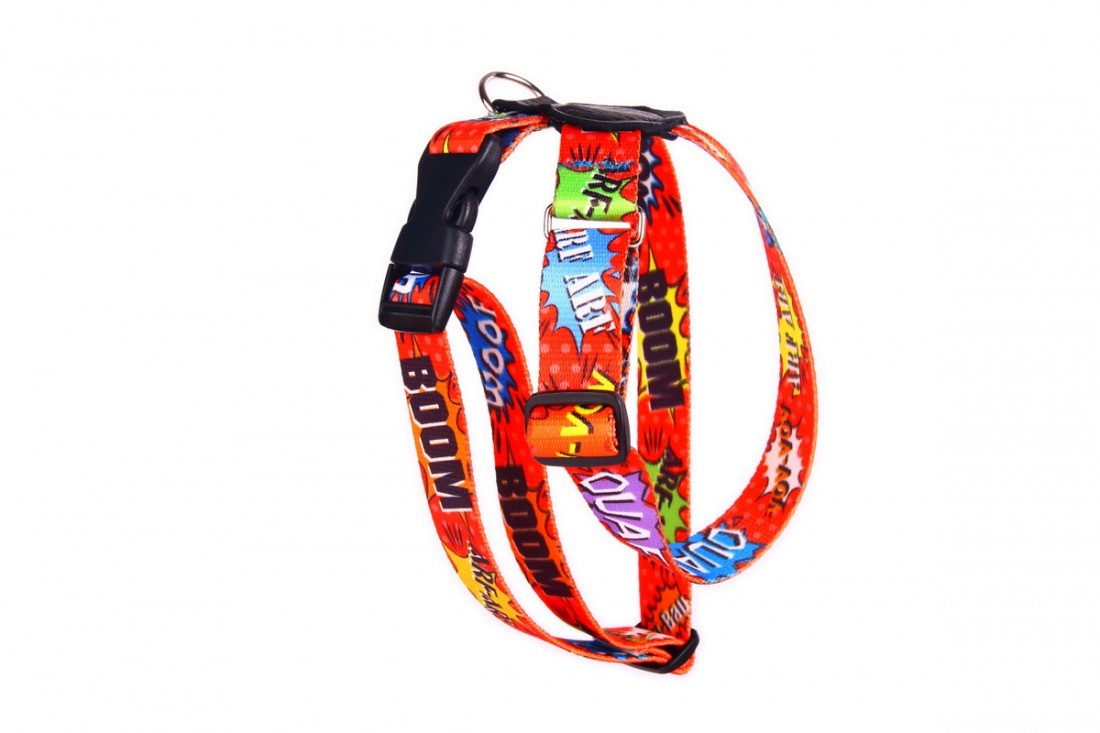 Harness With Leather – Red Graffiti